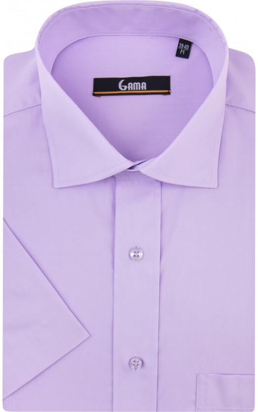 Camasa cu maneca scurta regular mov uni