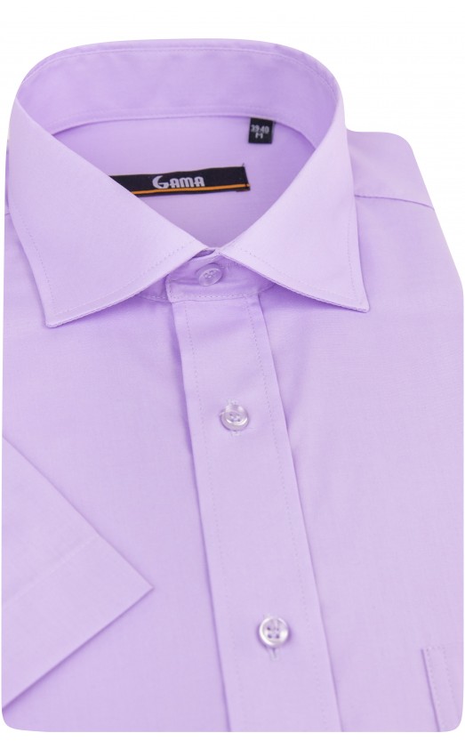 Camasa cu maneca scurta regular mov uni