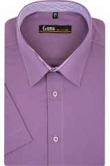 Camasa cu maneca scurta slim uni mov