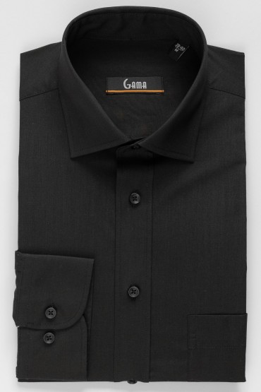 Camasa regular neagra barbati