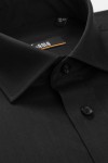 Camasa cu maneca lunga regular neagra uni