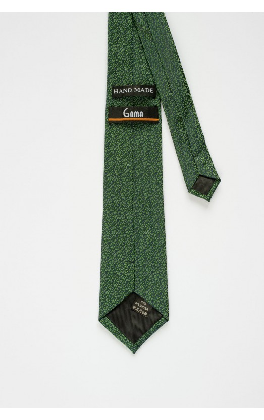 Cravata cu imprimeu verde