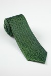 Cravata cu imprimeu verde