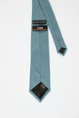 Cravata gri cu motive florale