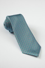 Cravata gri cu motive florale