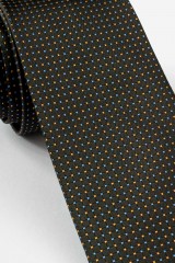 Cravata neagra cu picouri colorate