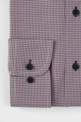 Camasa slim fit cu carouri mici mov