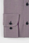 Camasa slim fit cu carouri mici mov