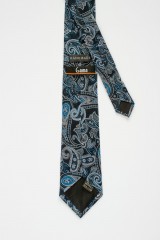 Cravata albastra matase naturala