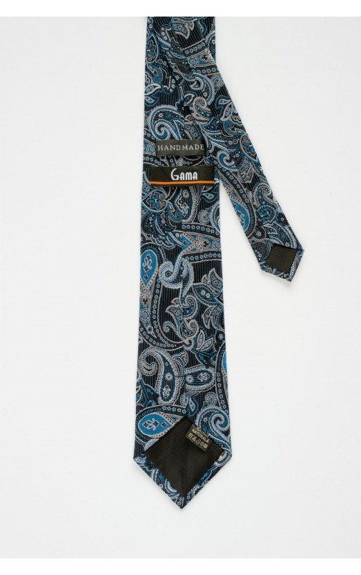 Cravata albastra matase naturala