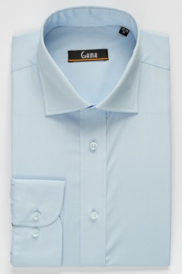 Camasa cu maneca lunga XXXL albastra uni