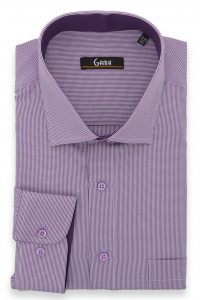 Camasa regular cu carouri mov