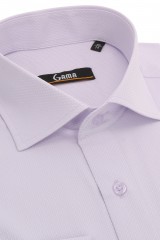 Camasa lila cu model in tesatura slim