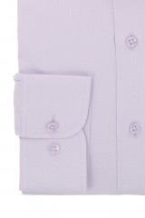 Camasa lila cu model in tesatura slim