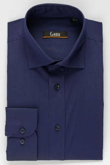 Camasa clasica regular fit bleumarin