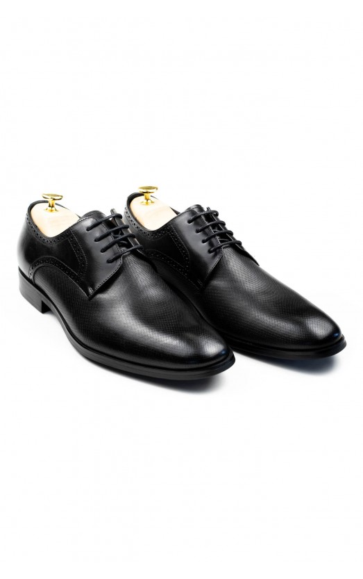 Pantofi barbati eleganti negri Derby