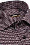Camasa regular neagra cu carouri