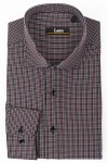 Camasa regular neagra cu carouri