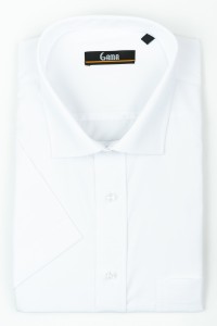 Camasa barbati alba regular cu maneca scurta