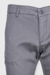 Pantaloni casual chino slim bumbac gri 