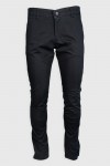 Pantaloni casual chino slim bumbac negri