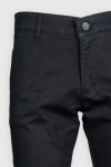 Pantaloni casual chino slim bumbac negri