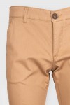 Pantaloni casual chino slim bumbac camel