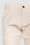 Pantaloni casual chino slim bumbac bej