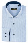 Camasa 2 XL si 3XL cu carouri mici bleu