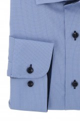 Camasa alba cu carouri bleu