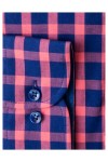 Camasa cu maneca lunga regular fucsia cu carouri